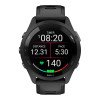 Garmin Forerunner 265 Black Bezel and Case w. Black/Powder Gray Silicone Band (010-02810-00/10/50)