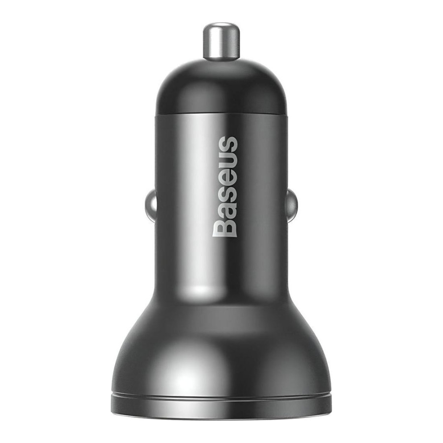 Baseus Digital Display Dual USB 24W Gray (CCBX-0G)