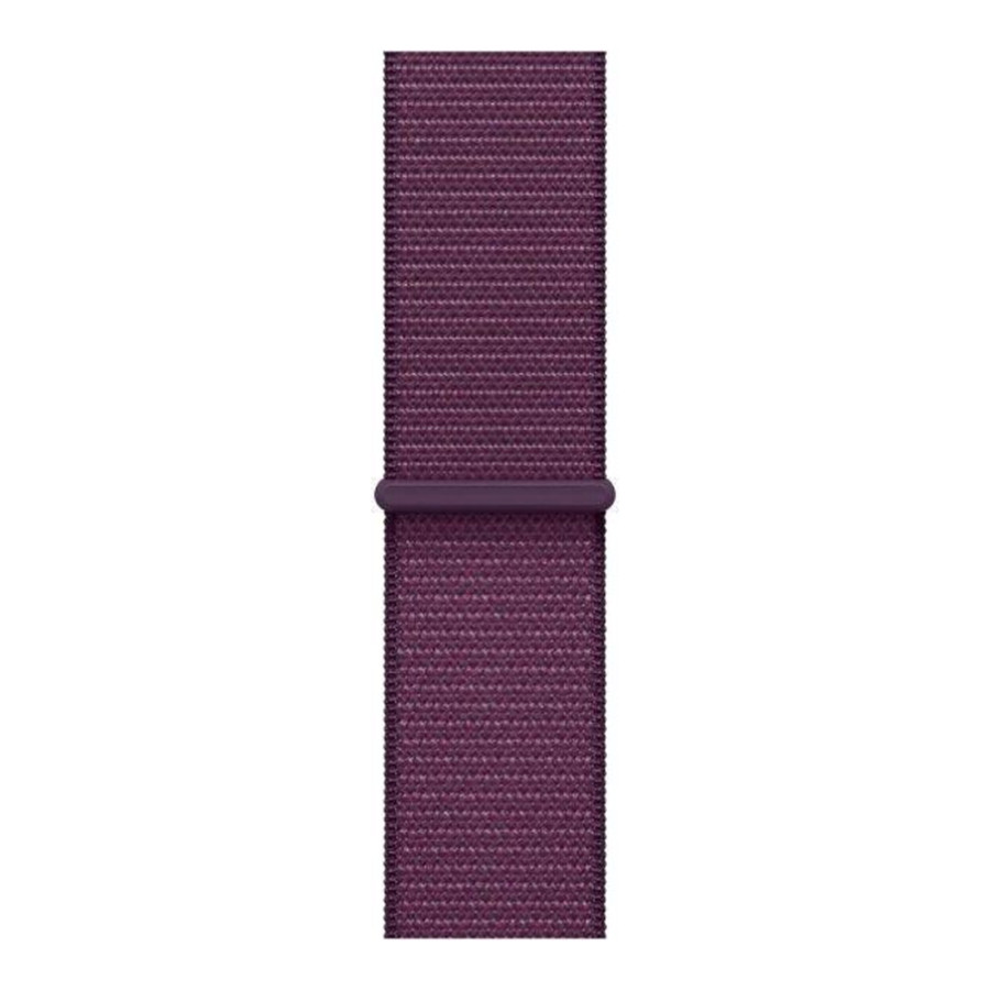 Apple Watch Series 10 GPS 42mm Rose Gold Aluminum Case w. Plum Sport Loop (MWWK3)