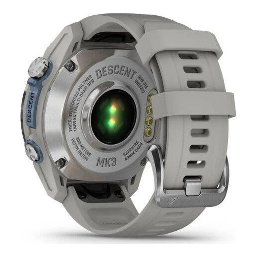 Garmin Descent Mk3 43 mm Stainless Steel with Fog Gray Silicone Band (010-02753-04/03)