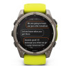 Garmin Fenix 8 47mm Solar Sapphire Titanium w. Amp Yellow/Graphite Silicone Band (010-02906-20/21)