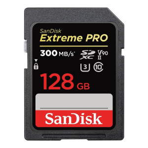SanDisk 128 GB SDXC UHS-II U3 V90 Extreme Pro SDSDXDK-128G-GN4IN