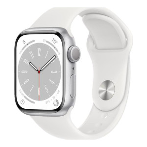 Apple Watch Series 8 GPS 41mm Silver Aluminum Case with White S. Band (MP6K3, MP6L3)