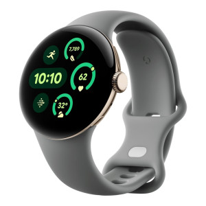Google Pixel Watch 3 41 mm LTE Champagne Gold Aluminum Case/Hazel Active Band