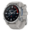 Garmin Descent Mk3 43 mm Stainless Steel with Fog Gray Silicone Band (010-02753-04/03)