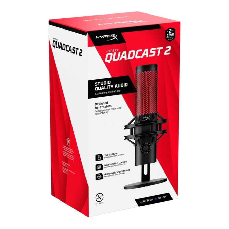HyperX QuadCast 2 Black (872V1AA)