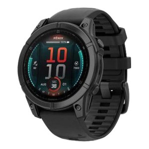 Garmin Fenix E 47mm AMOLED Slate Gray Steel with Black Silicone Band (010-03025-03/01)