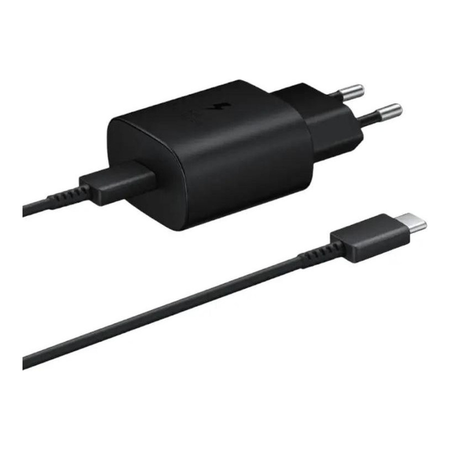 Samsung 25W PD Power Adapter (with Type-C cable) Black (EP-TA800XBE) (EU)
