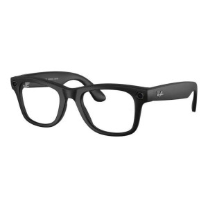 Ray-Ban Meta Wayfarer Large Matte Black/Clear to Graphite Green Transitions (RW4008 601S1M 53-22)
