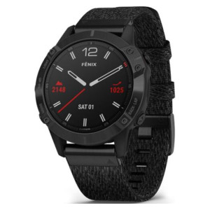 Garmin Fenix 6 Sapphire Сarbon Grey DLC with Black Band (010-02158-11)