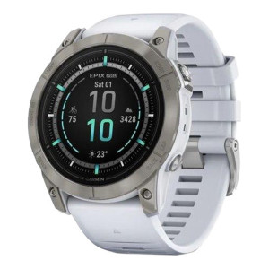 Garmin Epix Pro Gen 2 Sapphire 51mm Titanium w. Whitestone Band (010-02804-10/11)