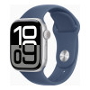 Apple Watch Series 10 GPS 42mm Silver Alu. Case w. Denim Sport Band - S/M (MWWA3)