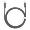 Baseus Jelly Liquid Silica Gel Fast Charging Data Cable Type-C to Lightning 20W 1.2m Black (CAGD020001)
