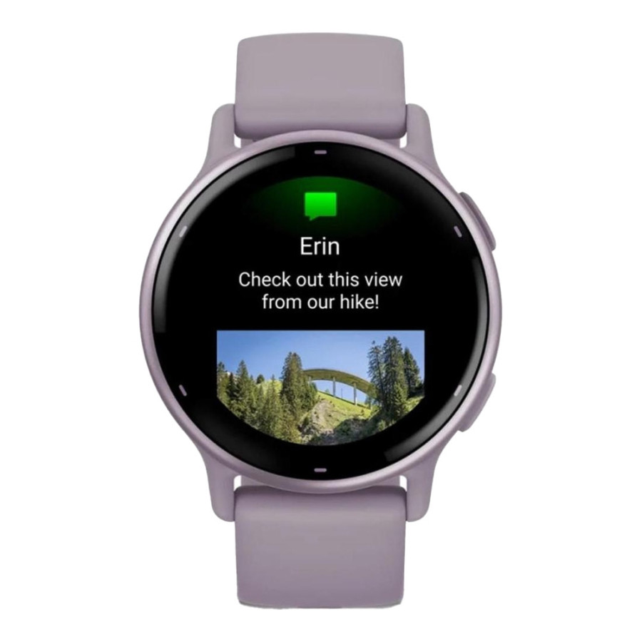 Garmin vivoactive 5 Metallic Orchid Aluminum Bezel with Orchid Case and Silicone (010-02862-13/53)
