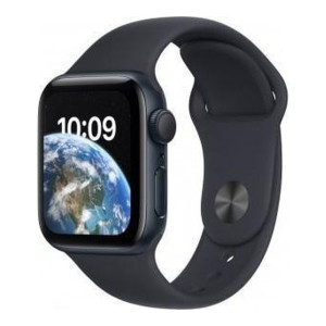 Apple Watch SE 2 GPS 44mm Midnight Aluminum Case with Midnight Sport Band (MNK03)