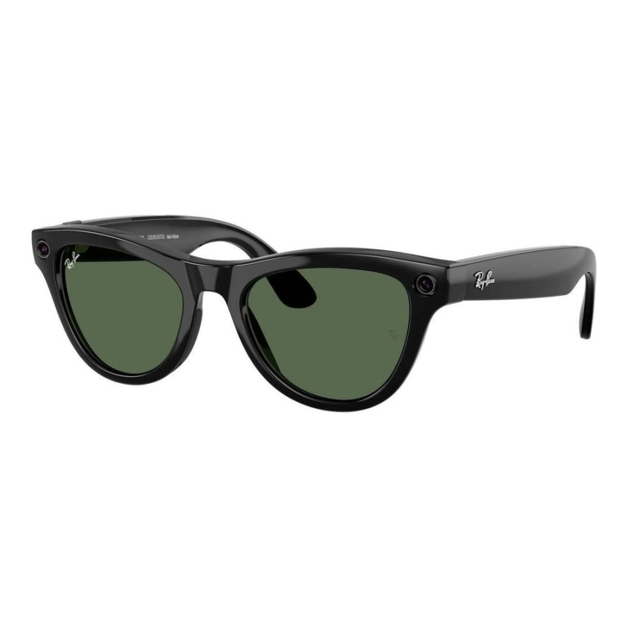 Ray-Ban | Meta Skyler [Gen 2] Standard Shiny Black Frame / G-15 Green Lenses (RW4014 601/71 52-20)