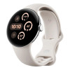 Google Pixel Watch 3 45 mm Wi-Fi Polished Silver Aluminum Case/Porcelain Active Band