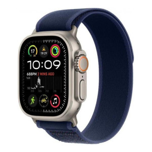 Apple Watch Ultra 2 GPS + Cellular 49mm Natural Titan. Case w. Blue Trail Loop - M/L (MX4L3)