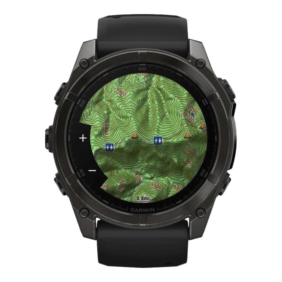 Garmin Fenix 8 51mm AMOLED Sapphire Carbon Gray DLC Titanium w. Black/Pebble Gray S. Band (010-02905-20/21/63)