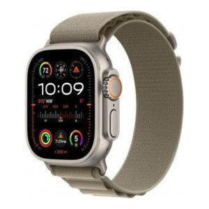 Apple Watch Ultra 2 GPS + Cellular 49mm Titanium Case with Olive Alpine Loop - Large (MRF03)