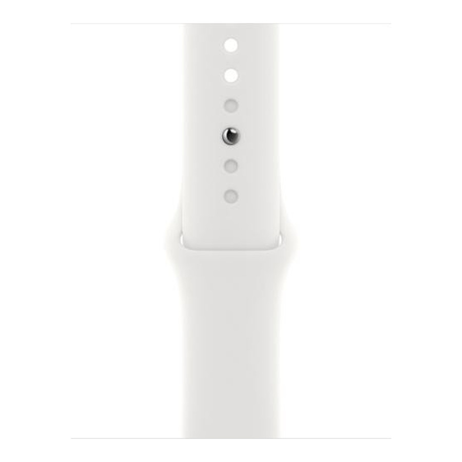 Apple Watch Series 8 GPS 45mm Silver Aluminum Case with White S. Band - M/L (MP6N3, MP6Q3)