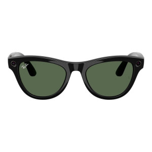 Ray-Ban | Meta Skyler [Gen 2] Standard Shiny Black Frame / G-15 Green Lenses (RW4014 601/71 52-20)