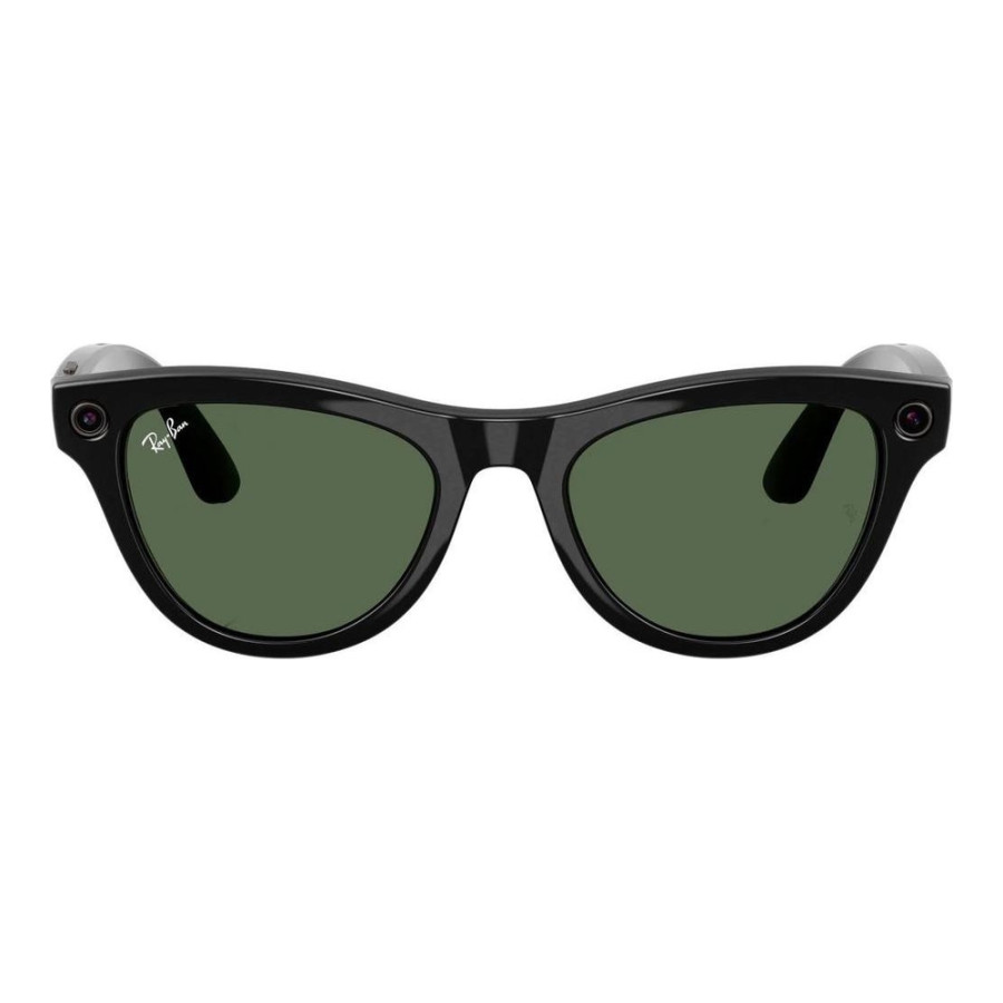 Ray-Ban | Meta Skyler [Gen 2] Standard Shiny Black Frame / G-15 Green Lenses (RW4014 601/71 52-20)