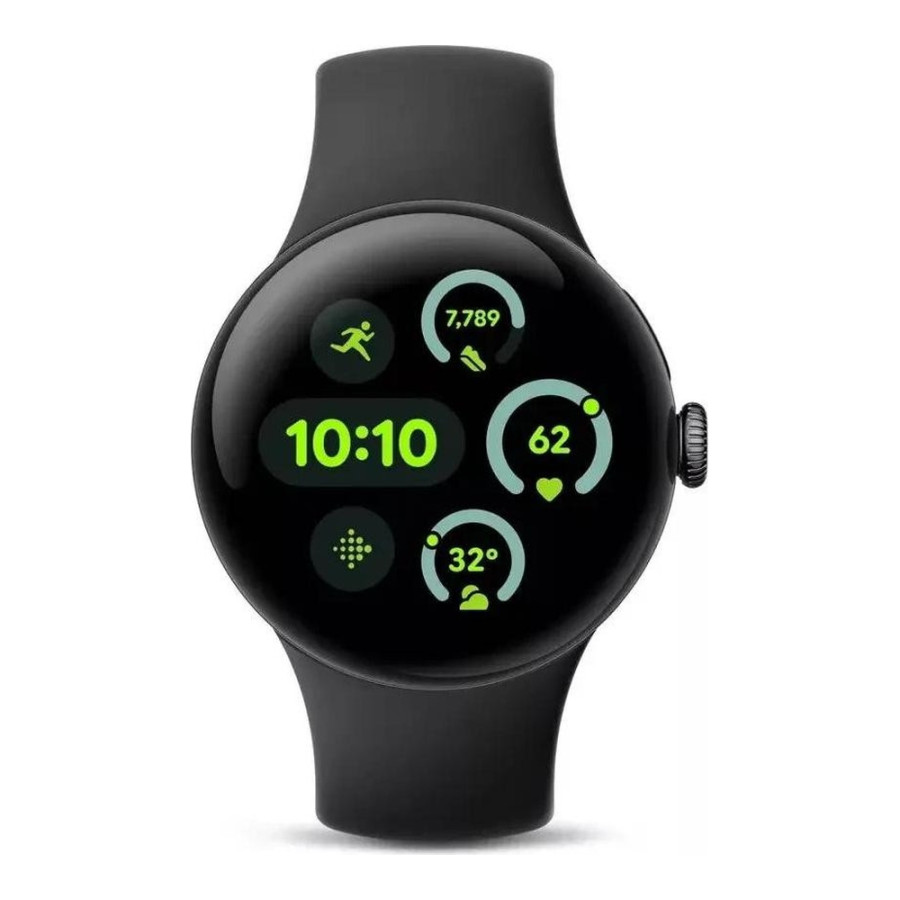 Google Pixel Watch 3 41 mm LTE Matte Black Aluminum Case/Obsidian Active Band