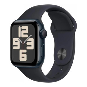 Apple Watch SE 2 GPS 40mm Midnight Aluminium Case with Midnight Sport Band S/M (MR9X3)