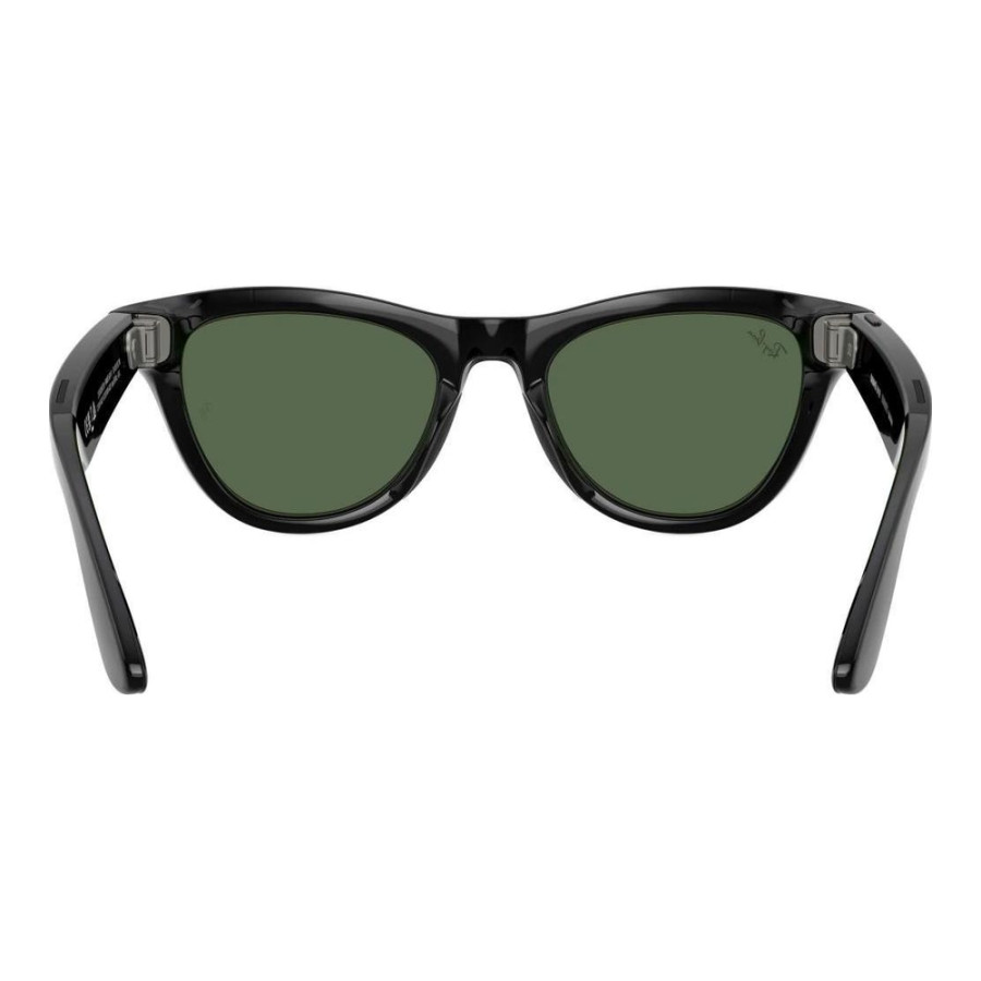 Ray-Ban | Meta Skyler [Gen 2] Standard Shiny Black Frame / G-15 Green Lenses (RW4014 601/71 52-20)