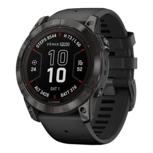 Garmin Fenix 7X Pro Sapphire Solar Carbon G. DLC Tit. with Black Band (010-02778-10/11/54)