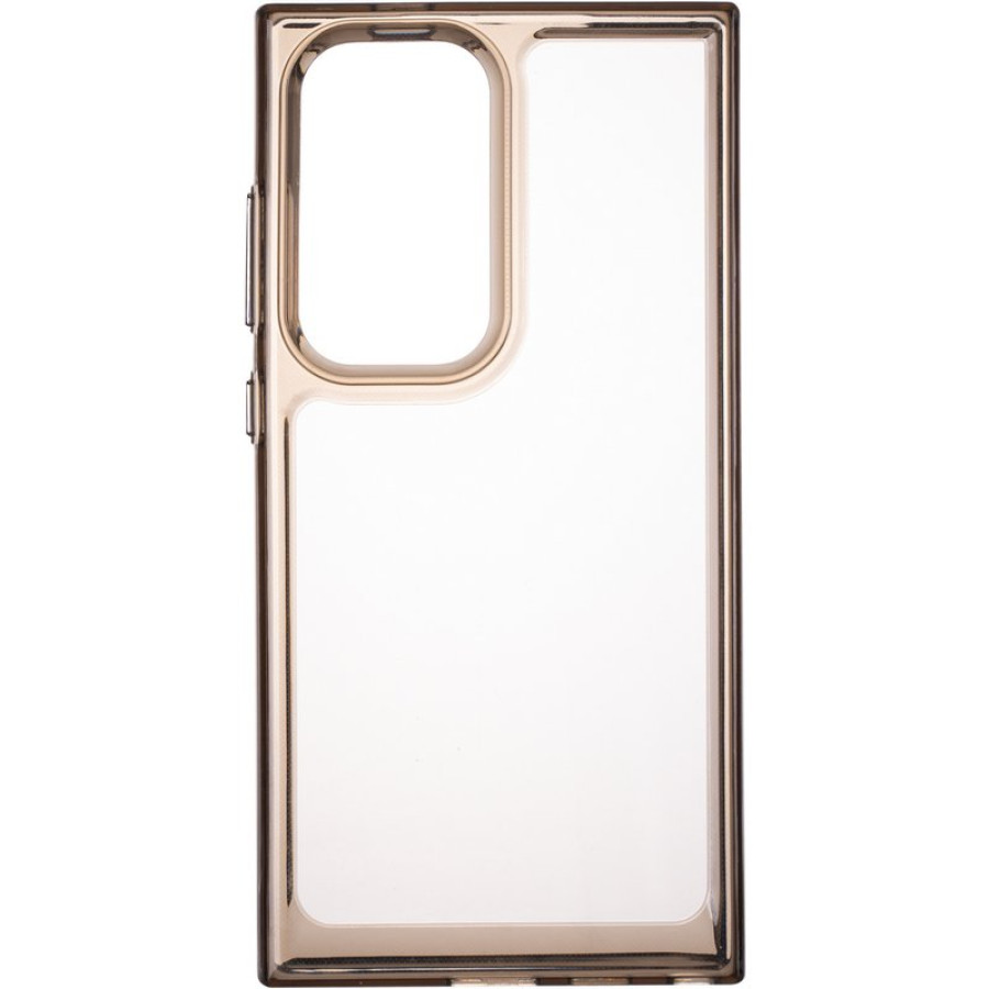 Чохол Silicon Space Case (з боковою кнопкою) для Samsung S24 Ultra (Transparent/Black)