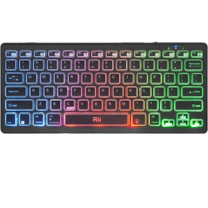 Rii K09 Multimedia Bluetooth Keyboard With Rainbow Backlit