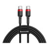 Baseus Cafule Series Type-C PD2.0 60W Flash charge Cable 20V 3A 1m Red black (CATKLF-G91)