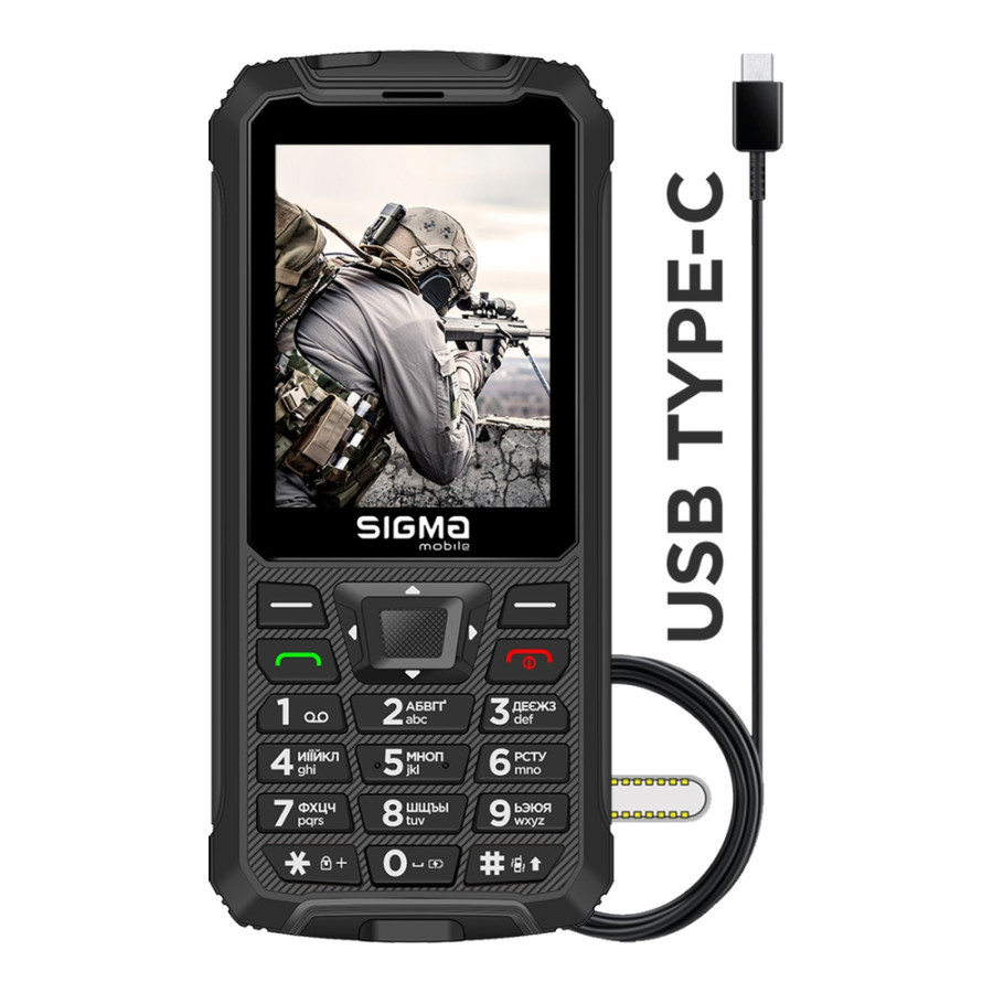 Sigma mobile X-treme PR68 TYPE-C black (UA)