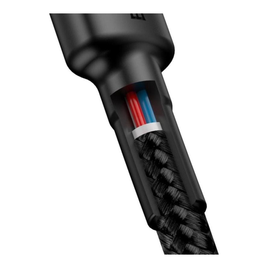 Baseus Cafule Series Type-C PD2.0 60W Flash charge Cable 20V 3A 1m Red black (CATKLF-G91)