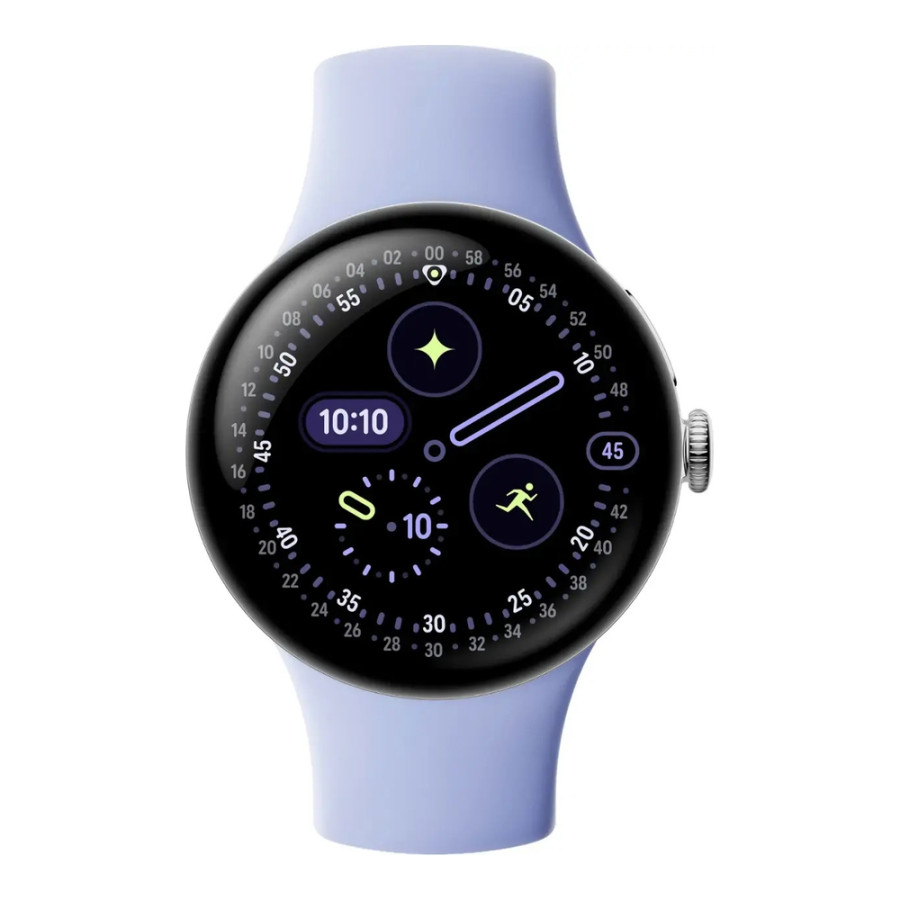 Google Pixel Watch 4 41mm LTE Polished Silver Aluminum case / Iris Active Band