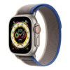 Apple Watch Ultra GPS + Cellular 49mm Titanium Case with Blue/Gray Trail Loop - S/M (MNHE3/MNHL3)