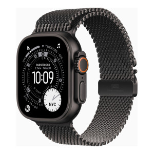 Apple Watch Ultra 3 GPS + Cellular 49mm Black Tit. Case w. Black Tit. Milanese Loop - Small (MF1N4)