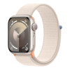 Apple Watch Series 9 GPS 45mm Starlight Aluminum Case w. Starlight Sport Loop (MR983)