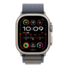 Apple Watch Ultra 2 GPS + Cellular 49mm Titanium Case with Blue Alpine Loop - Small (MREK3/MRFA3)