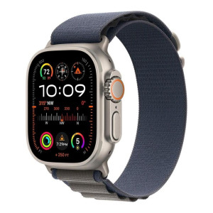 Apple Watch Ultra 2 GPS + Cellular 49mm Titanium Case with Blue Alpine Loop - Small (MREK3/MRFA3)