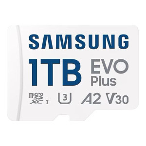 Samsung 1 TB microSDXC Class 10 UHS-I U3 EVO Plus + SD Adapter (MB-MC1T0SA)