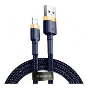 Baseus cafule Cable USB For iP 2.4A 1m Gold+Blue (CALKLF-BV3)