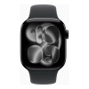 Apple Watch Series 11 GPS + Cellular 42mm Jet Black Alu. Case w. Black S. Band - S/M (MF834)