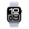 Apple Watch Series 10 GPS 42mm Silver Aluminum Case w. Blue Cloud Sport Loop (MWWD3)