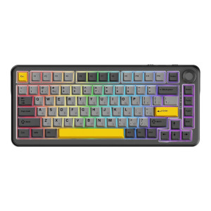 Ajazz AK820 Max Plus Black Grey Yellow (AK820MAX-DD-BGY)