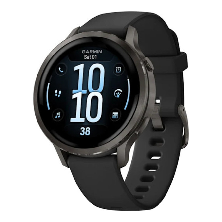 Garmin Venu 4 41 mm Slate with Black Silicone Band (010-03013-02/42)