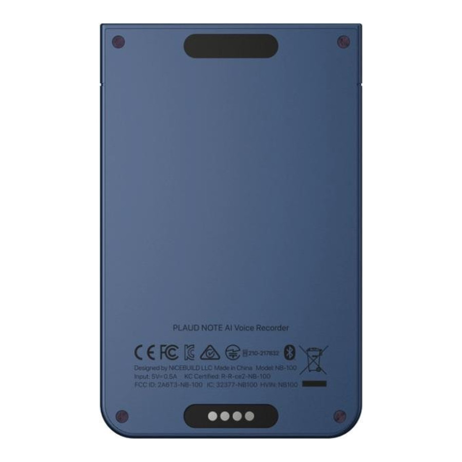 PLAUD Note ChatGPT Empowered AI Voice Recorder Navy Blue (NB-100-NB)