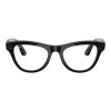 Ray-Ban Meta Skyler Gen 2 St. Shiny Black Frame/Clear to Amethyst Transitions Lenses (RW4014 601/CH 52-20)